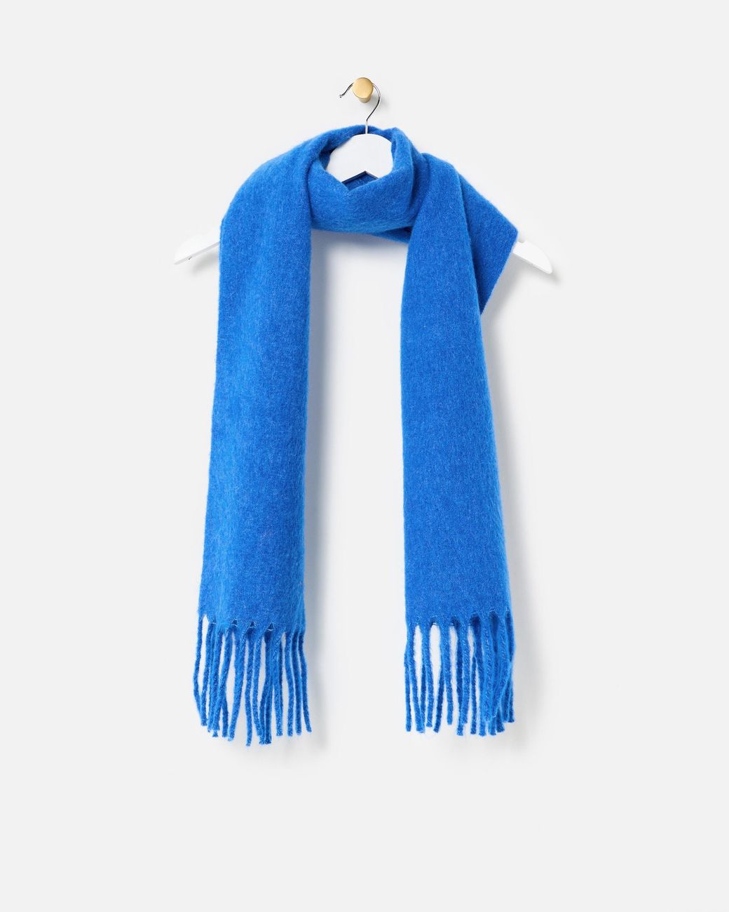 Oliver Bonas Blue Cobalt Marl Midweight Tassel Scarf