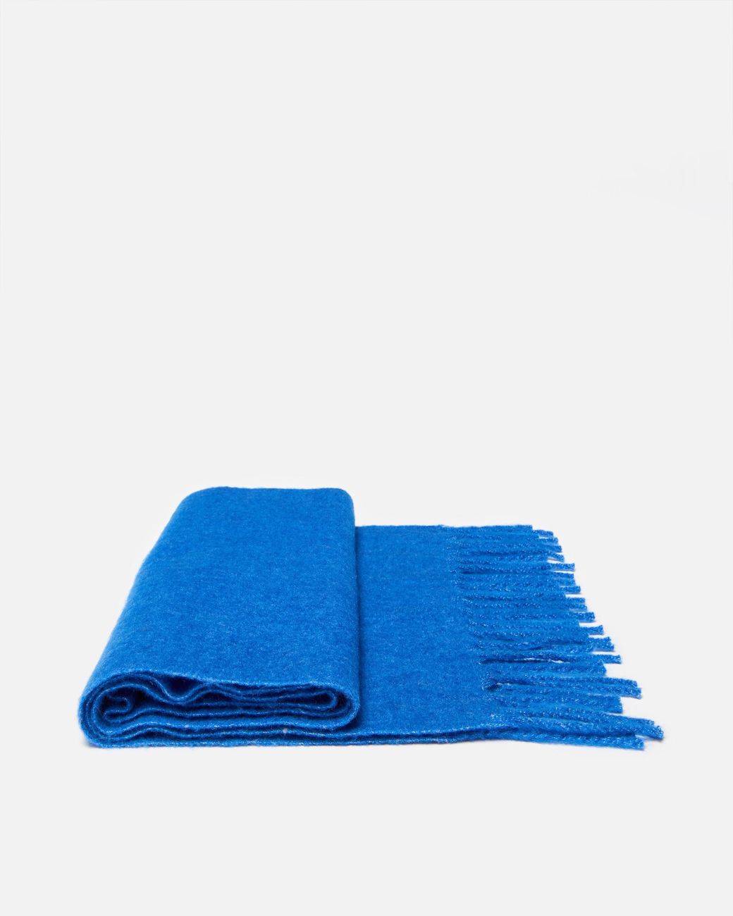 Oliver Bonas Blue Cobalt Marl Midweight Tassel Scarf