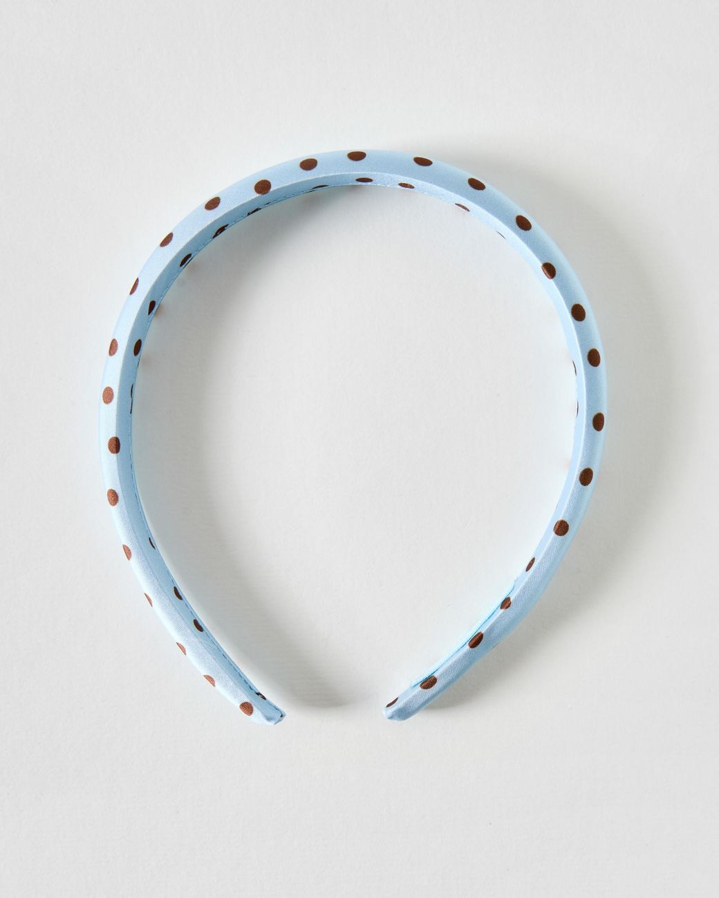 Oliver Bonas Blue Daisy Polka Dot Puffy Headband