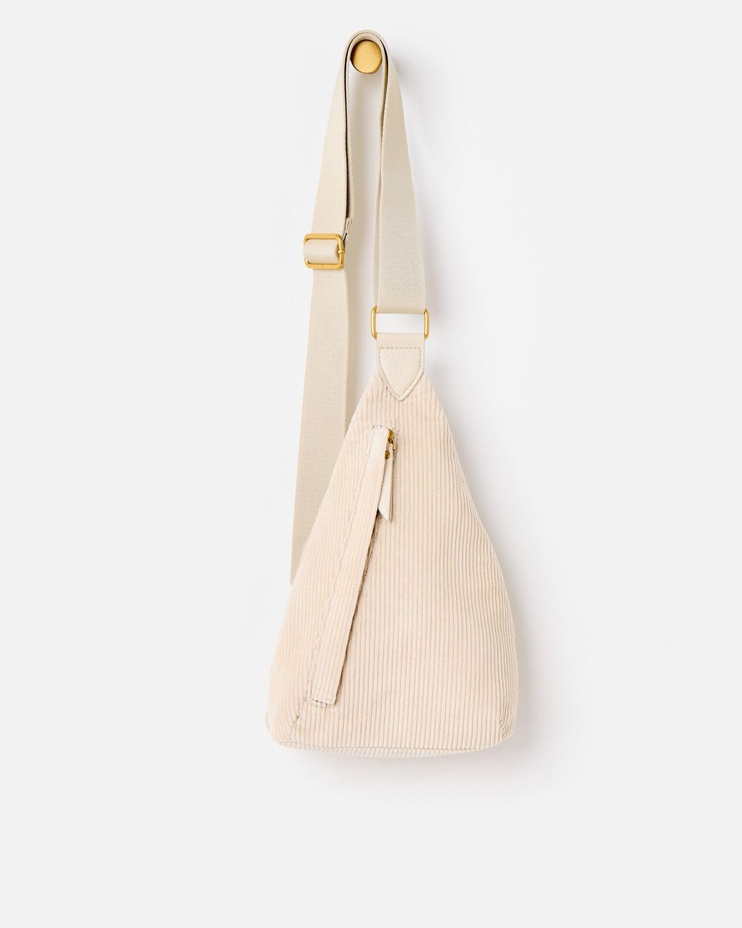 Oliver Bonas Natural Brooke Corduroy Belt Bag