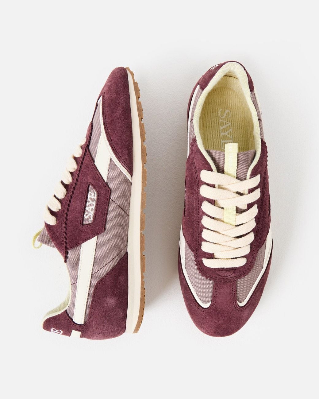 SAYE Pink M68 Track Plum Trainers, Size 4