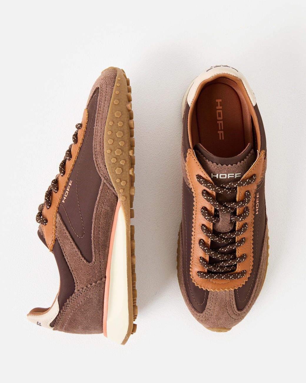 HOFF Brown Bridge Mkii Dark Trainers, Size 3