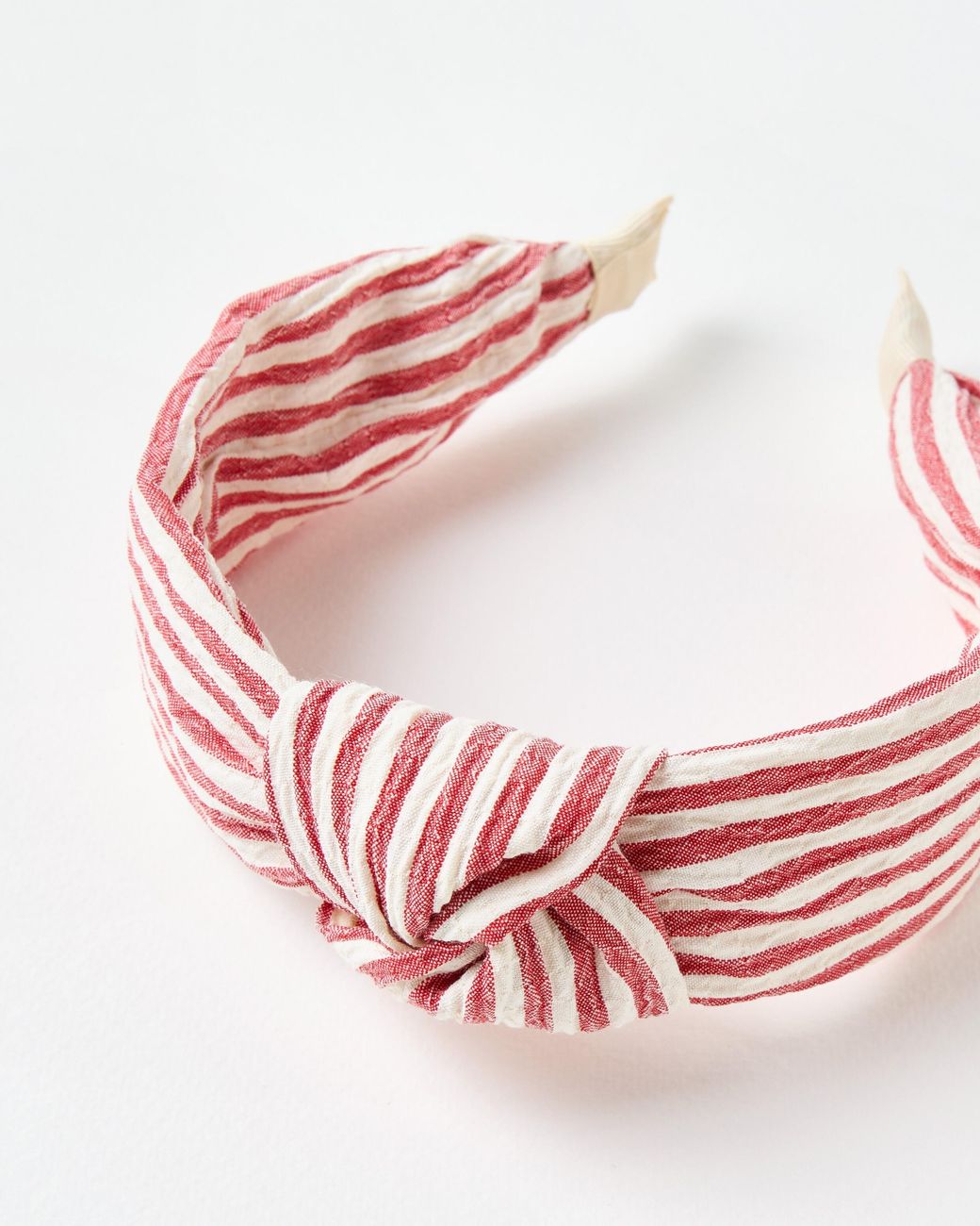Oliver Bonas Pink Ethel Stripe Knot Headband
