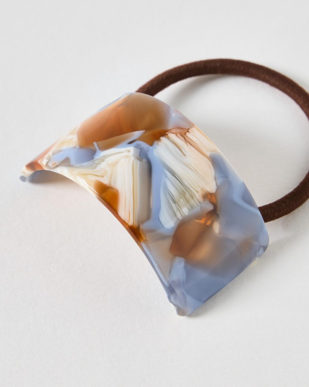 Oliver Bonas Multicolor Niamh Blue & Brown Resin Hair Band