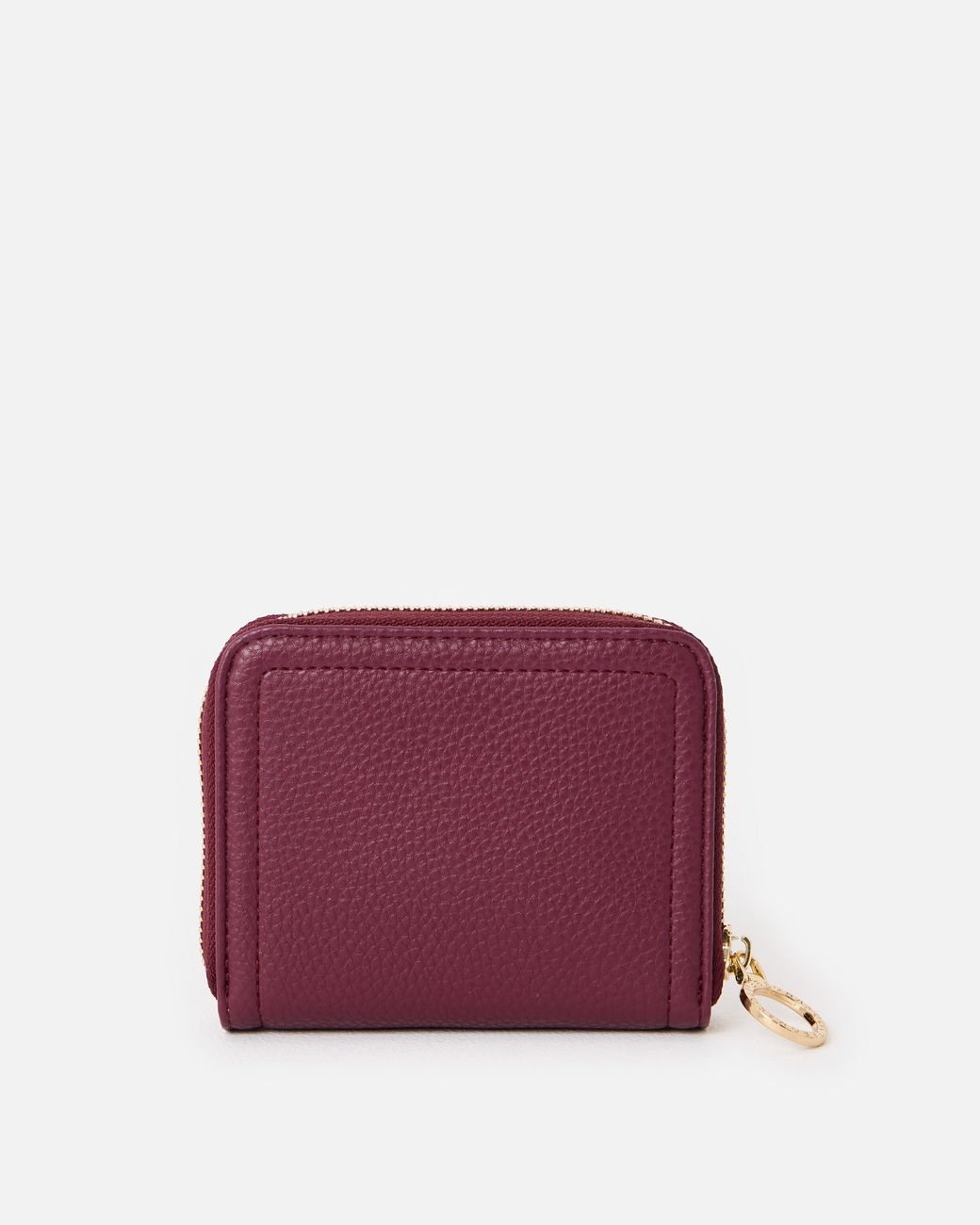 Oliver Bonas Purple Lola Plum Zip Around Purse