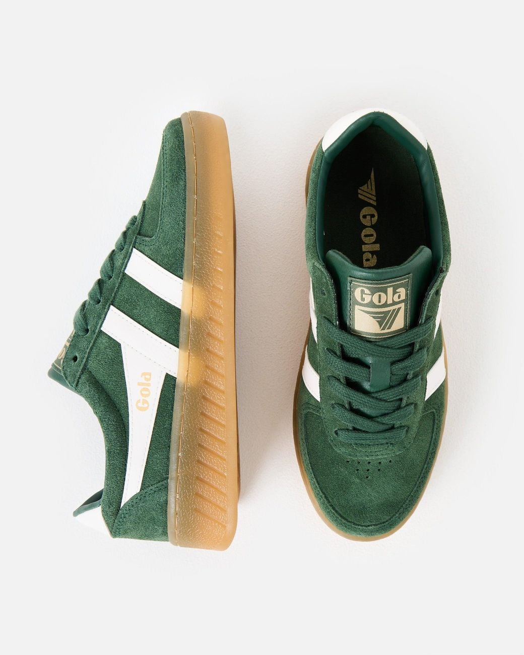Gola Grandslam Suede Evergreen Trainers, Size 4