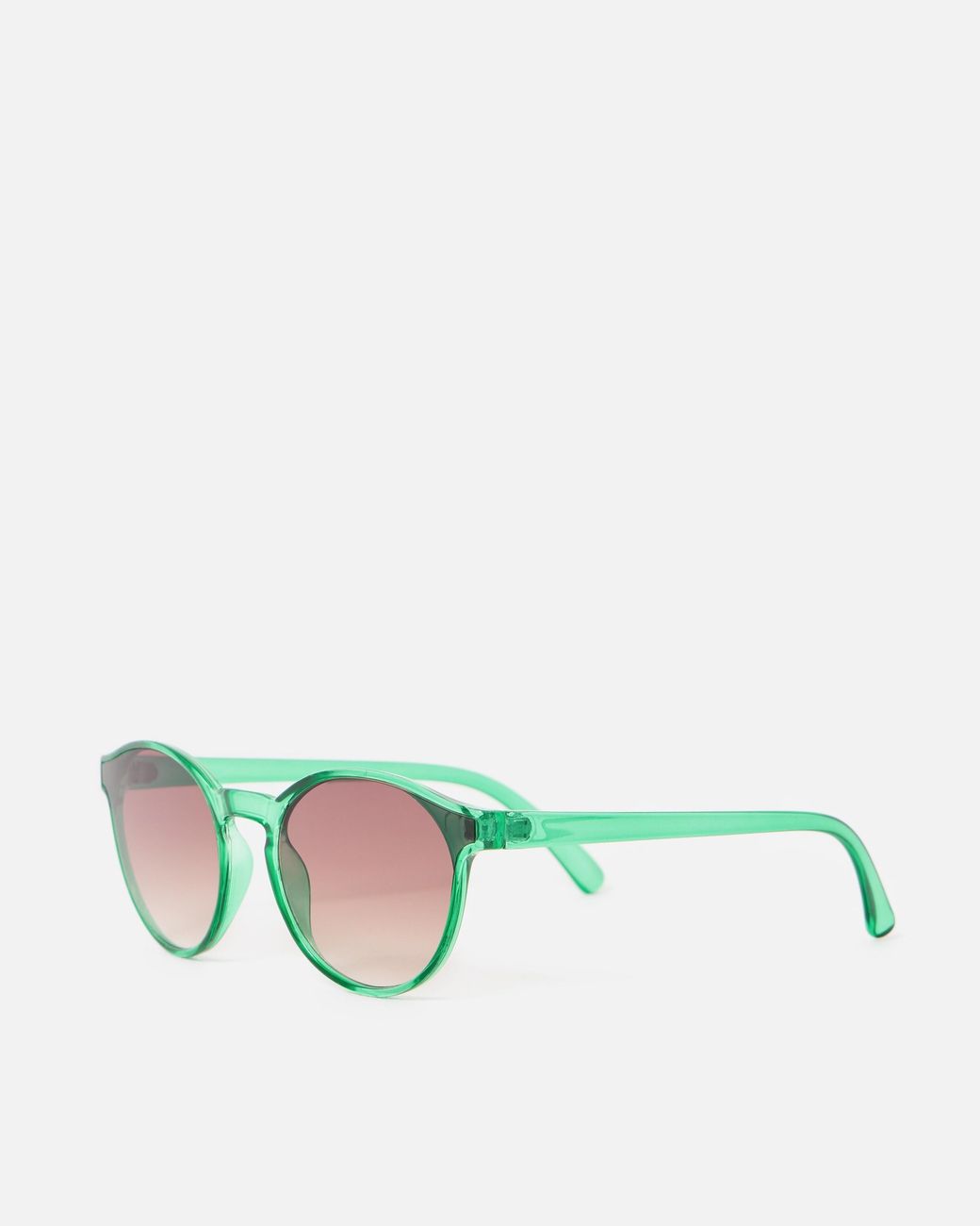 Oliver Bonas Green Crystal Preppy Sunglasses