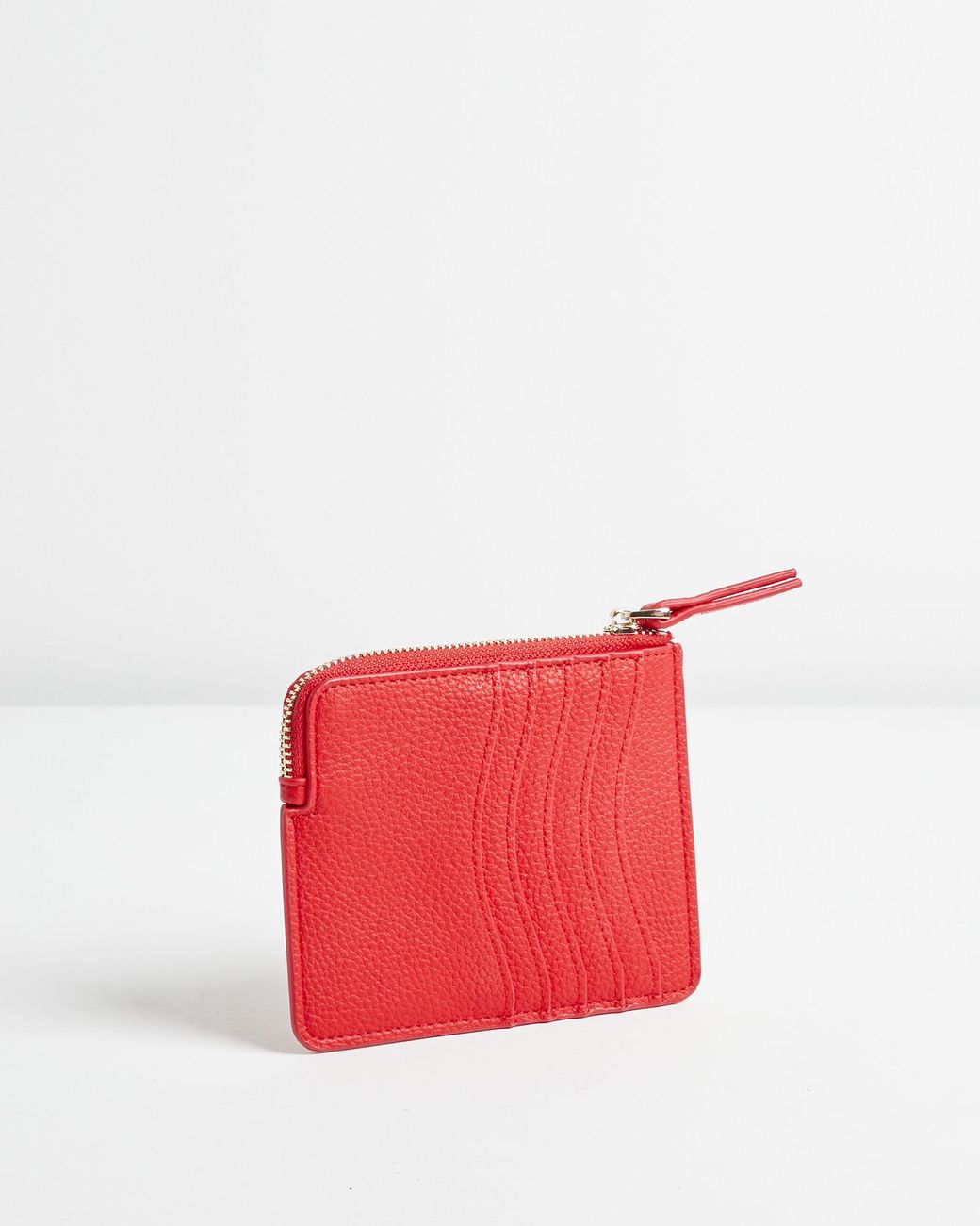 Oliver Bonas Rinnie Red Zipped Card Holder - Lyst