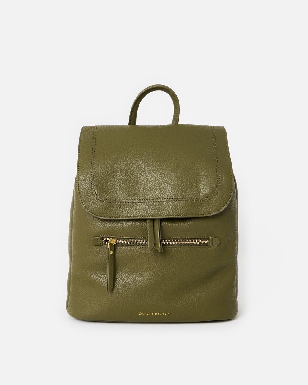 Oliver Bonas Green Kristie Khaki Backpack