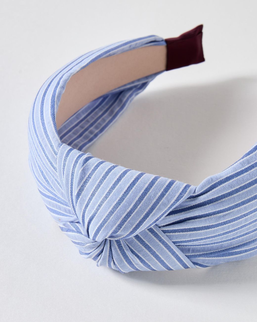 Oliver Bonas Blue Haden Stripe Knot Headband