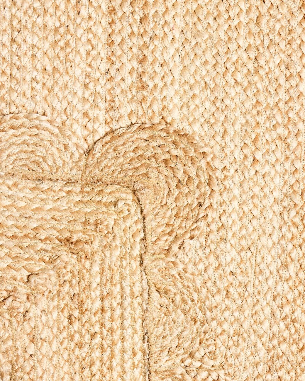 Oliver Bonas Natural Scalloped Jute Runner Rug 200x80cm