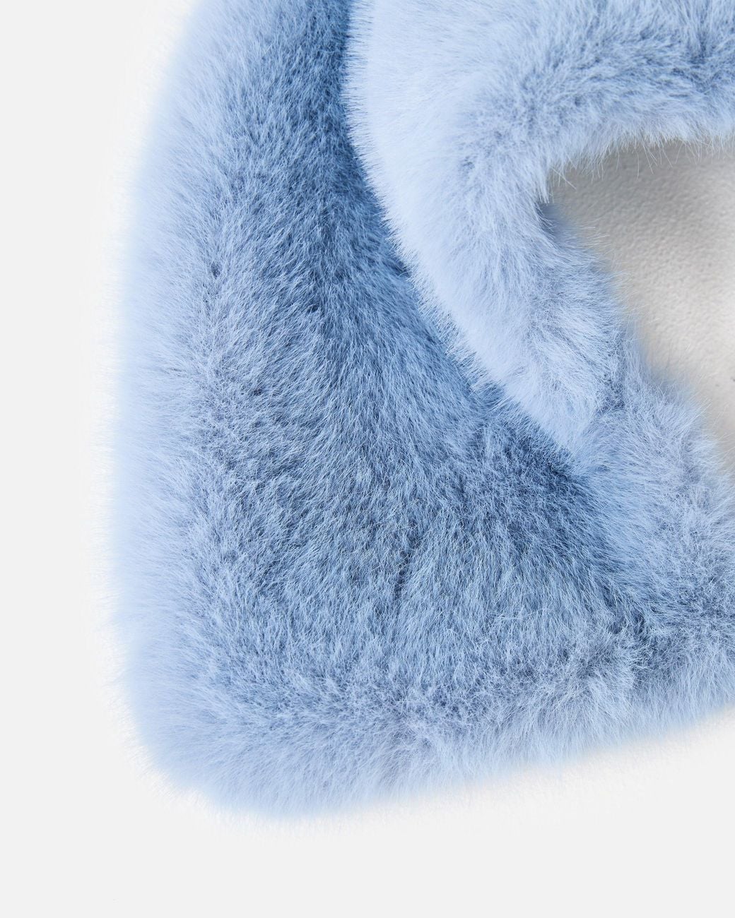 Oliver Bonas Blue Faux Fur Collar