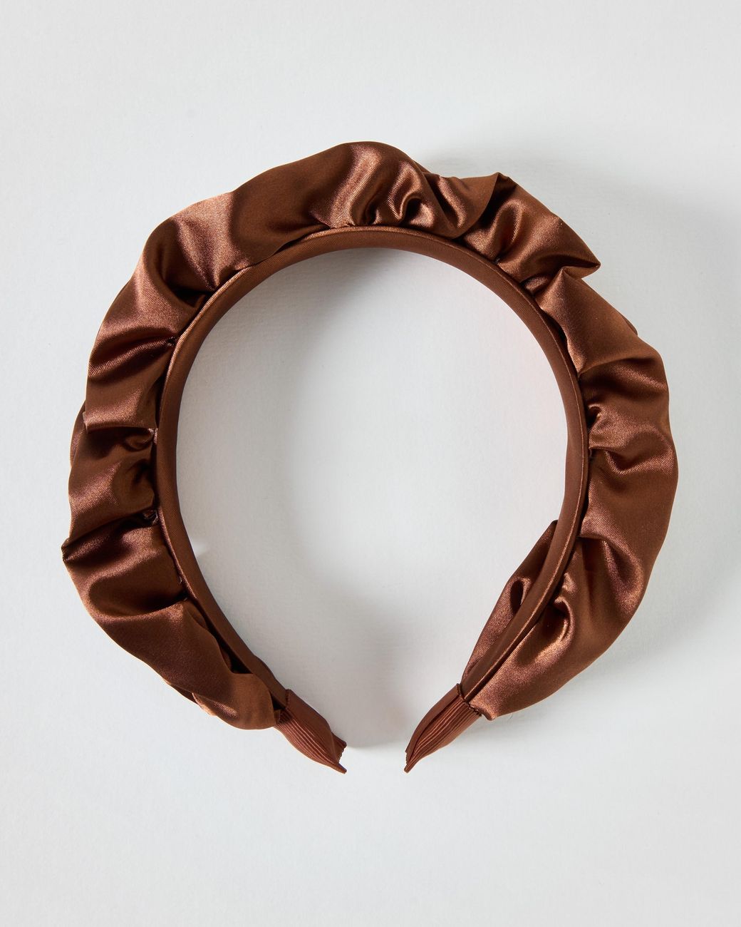 Oliver Bonas Brown Rhia Ruched Headband