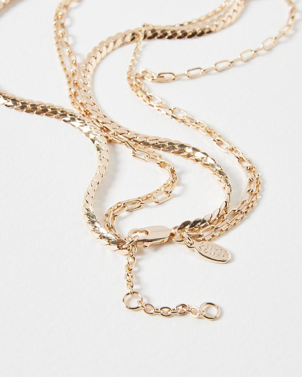 Oliver Bonas White Rosalind Chain, Freshwater Pearl & Bar Layered Necklace