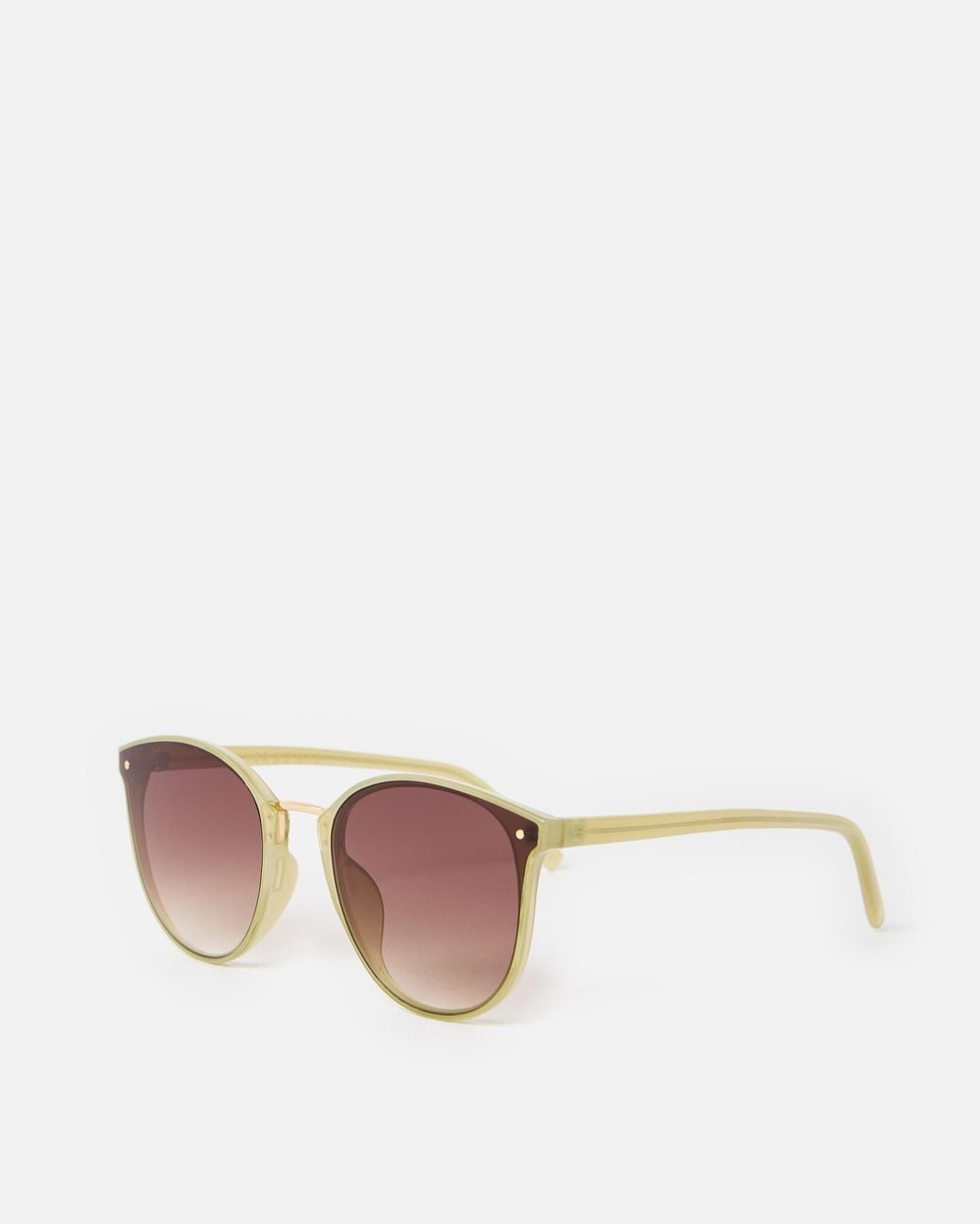 Oliver Bonas Pink Milky Preppy Sunglasses