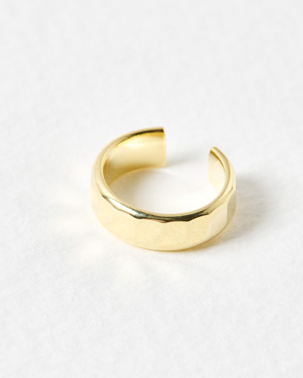 Oliver Bonas White Donna Disco Faceted Ear Cuff