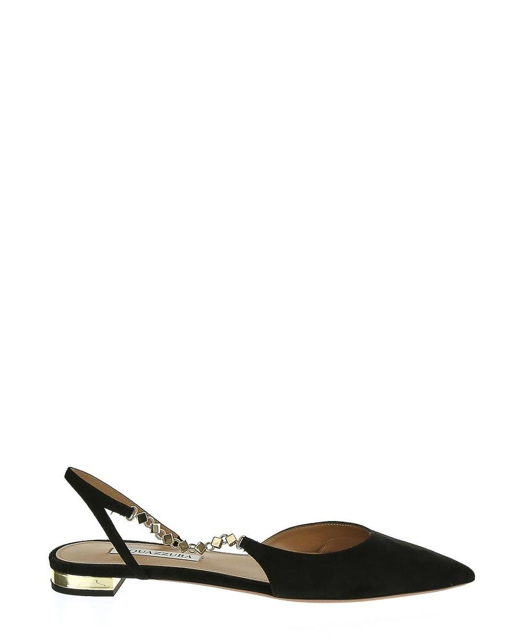 Aquazzura Gramercy Flat Shoes in Black | Lyst