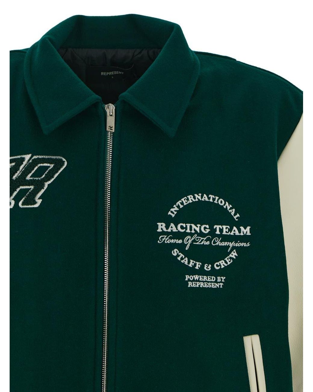 Represent Racing Club Varsity Jacket in Green for Men | Lyst