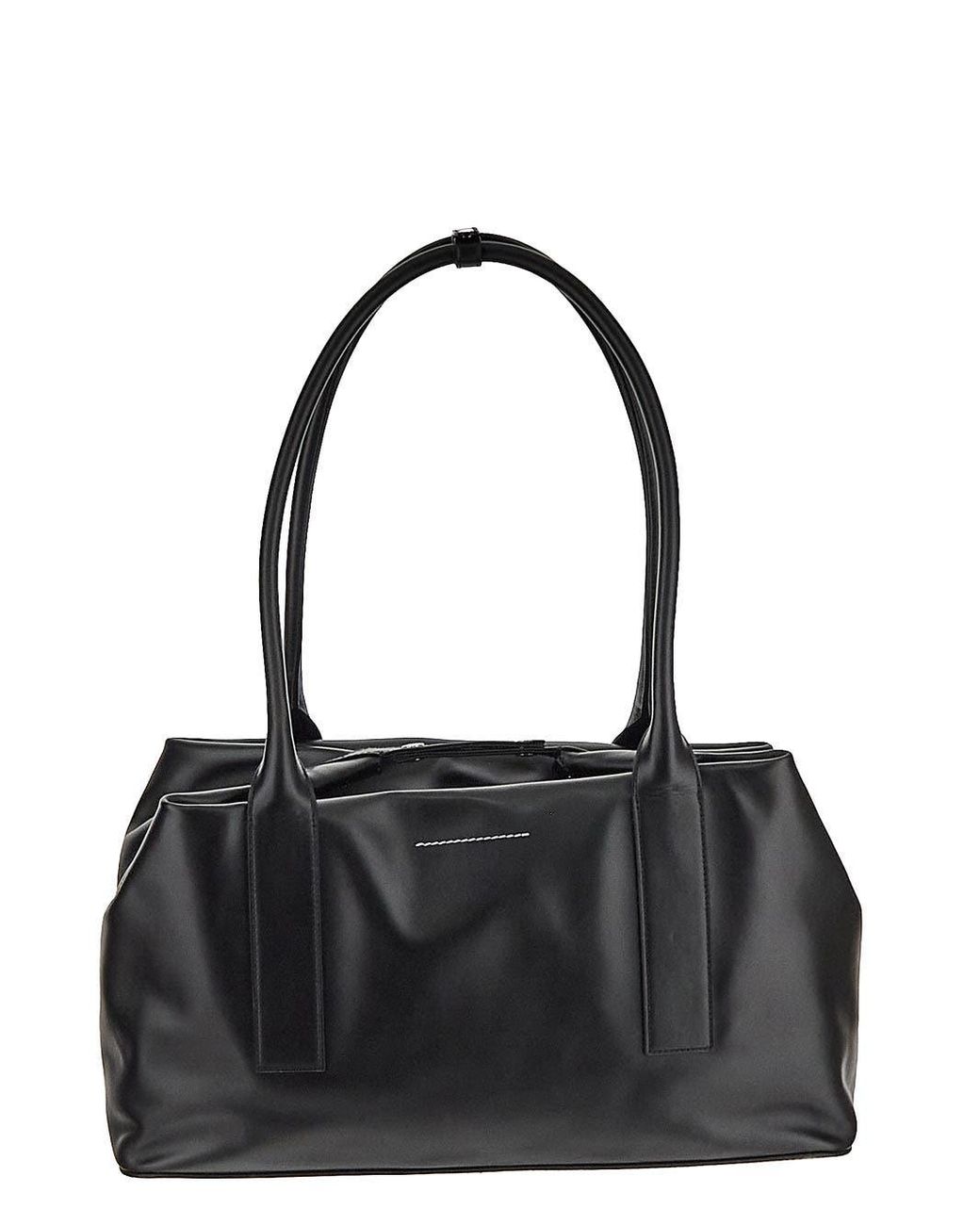 【売れ筋】 MM6 by Maison Martin Margiela Leather Travel Bag in Black | Lyst バッグ