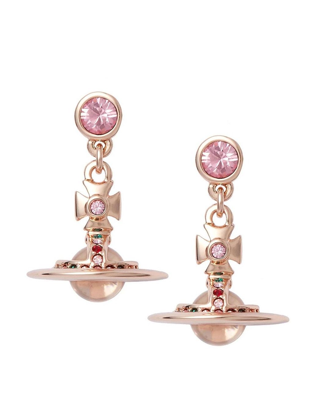 Pink vivienne westwood earrings deals