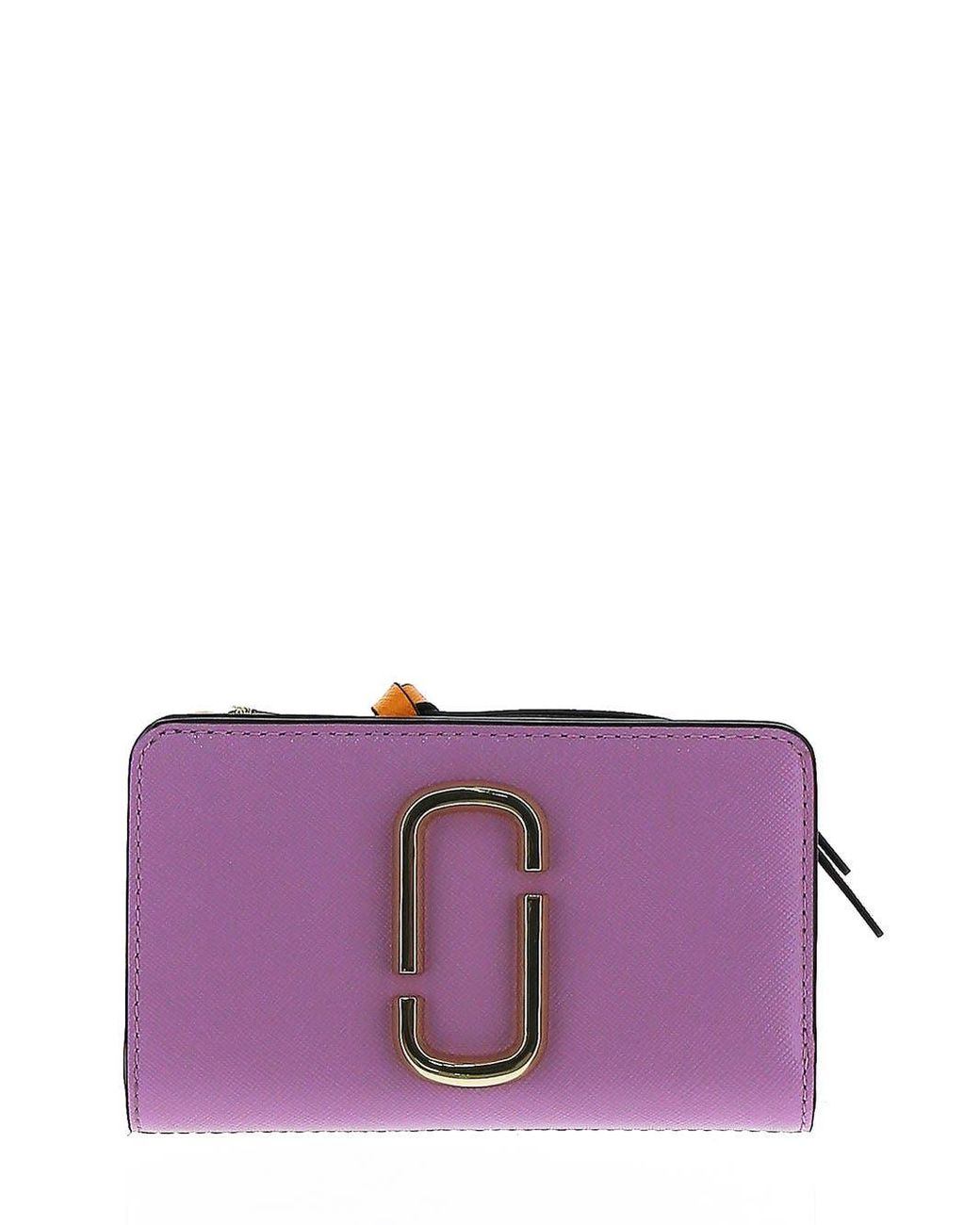 Marc Jacobs The Snapshot Compact Wallet in Purple | Lyst