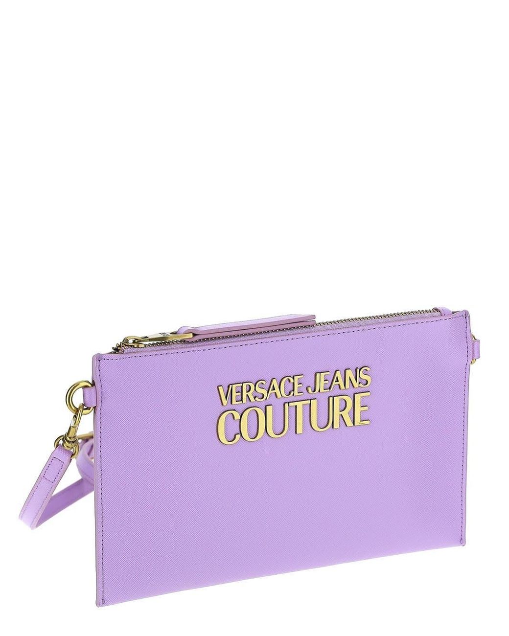 Versace Jeans Couture Denim Lilac Crossbody Bag in Purple | Lyst