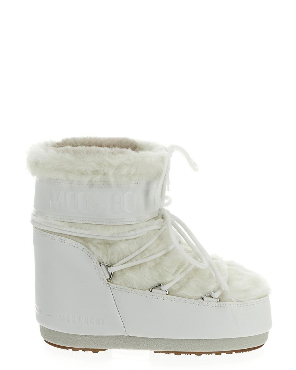 White Icon faux-fur snow boots, Moon Boot