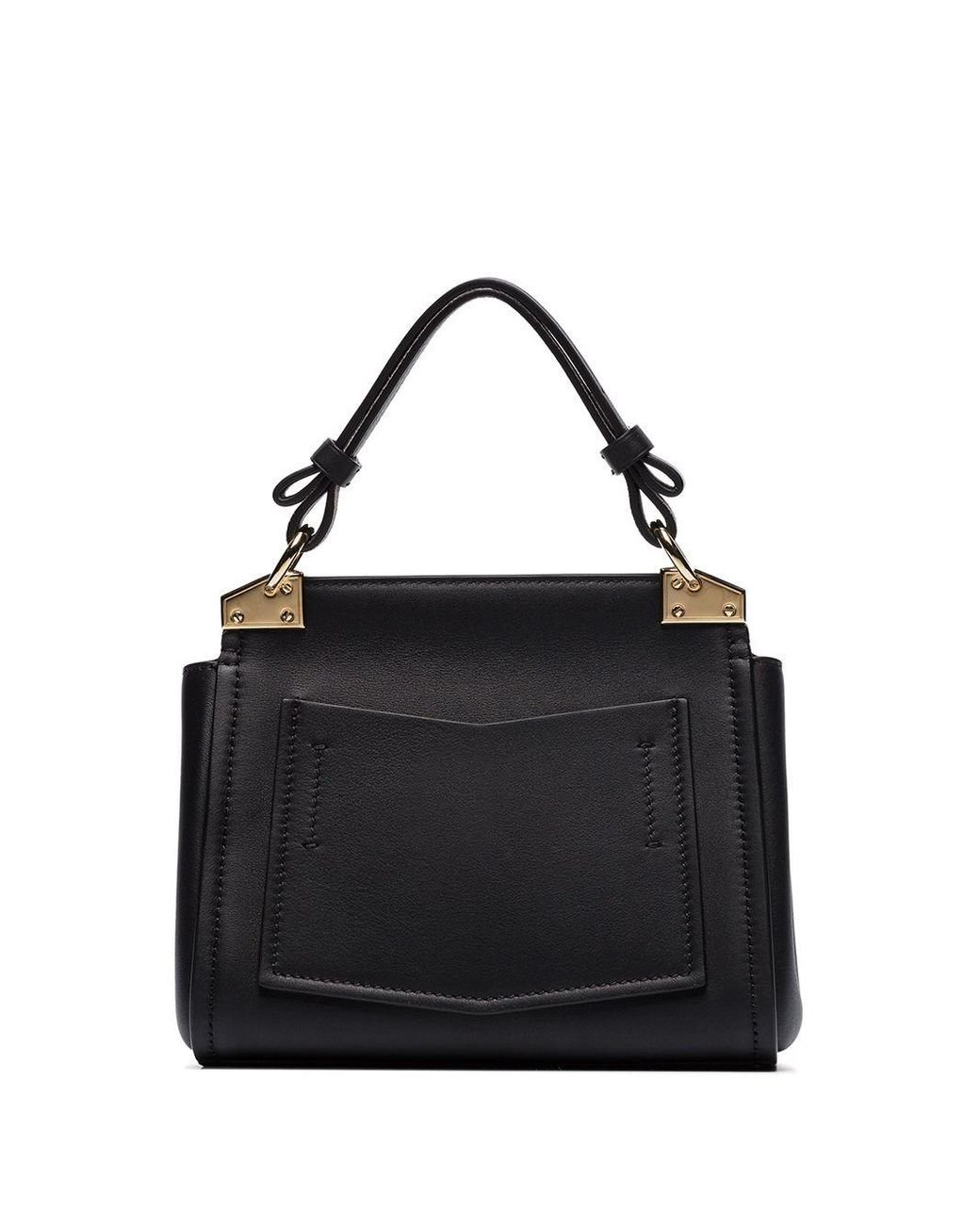 Givenchy Mini Mystic Leather Top Handle Bag in Black Lyst