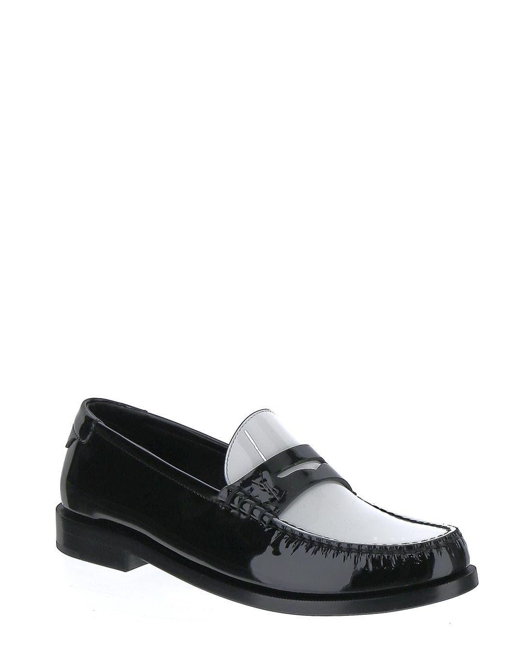 Schoenen Moccasins Yves Saint Laurent Mocassins \u201eLe Loafer Monogram Penny Slippers Leather Black\u201c 