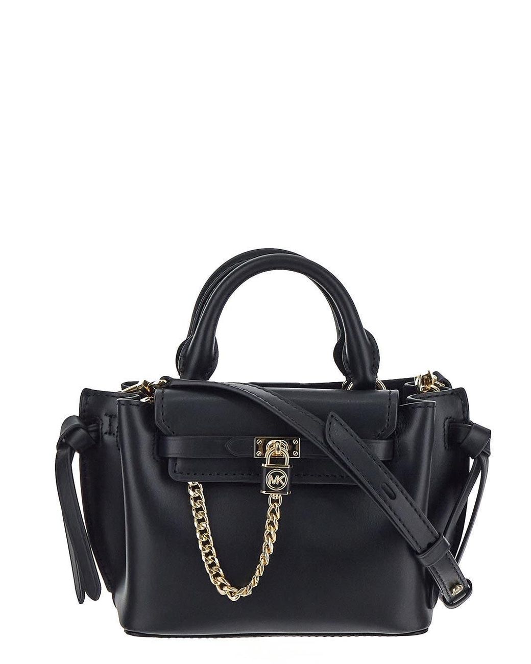 MICHAEL Michael Kors Hamilton Legacy Extra-small Leather Belted Satchel ...