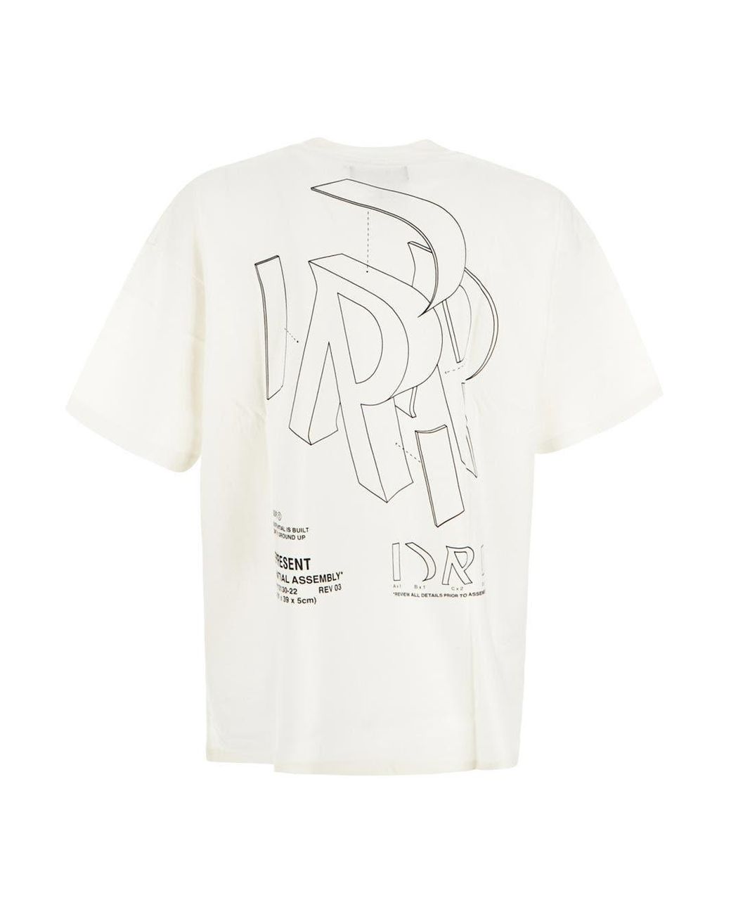 Represent Initial Assembly Outline T-shirt in White for Men | Lyst