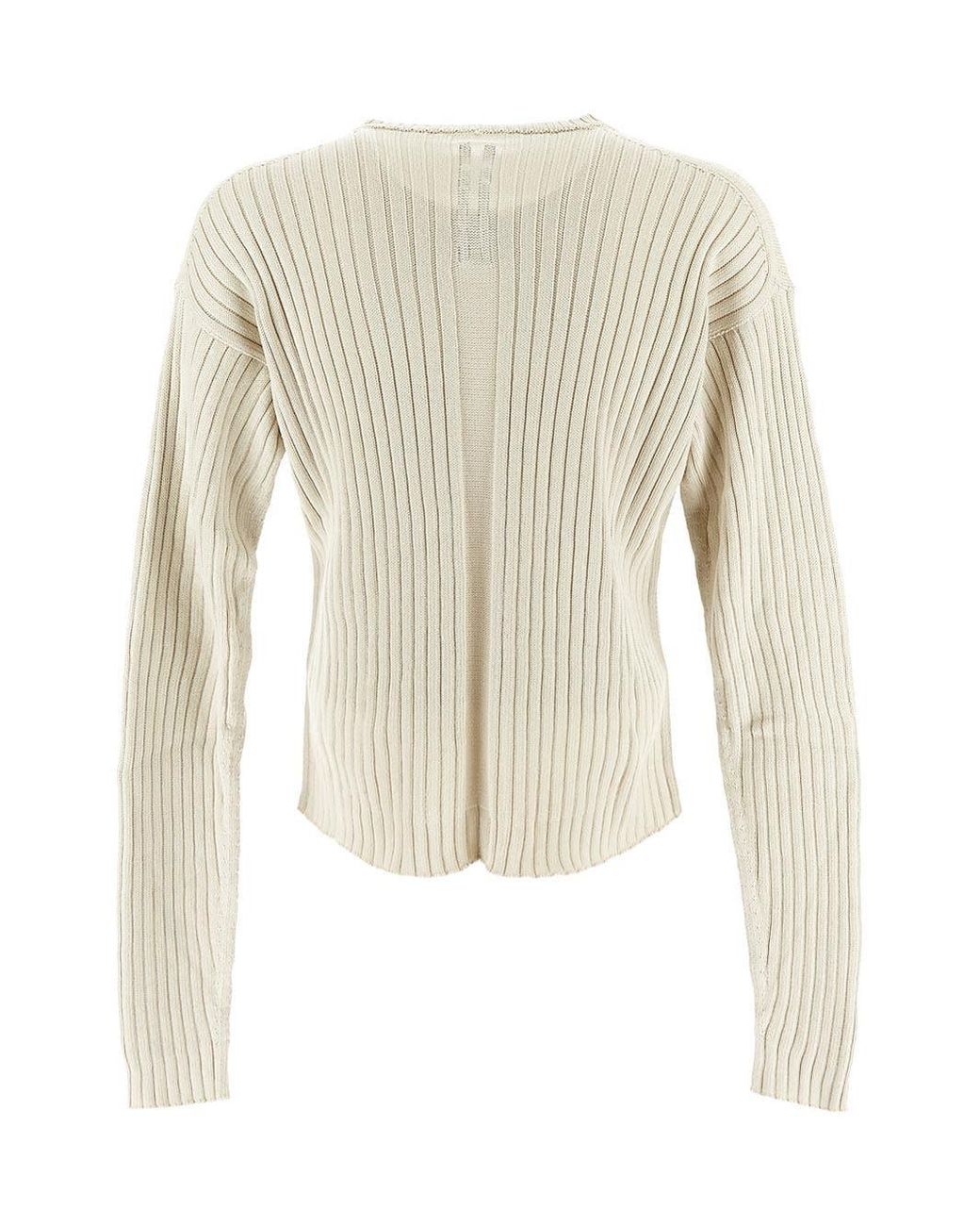 【RICK OWENS】WHITE COTTON KNITWEAR（関税込み） RICK OWENS - KNITWEAR - Rick Owens