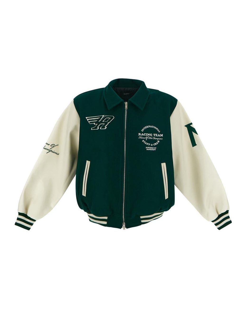 Represent Racing Club Varsity Jacket in Green for Men | Lyst