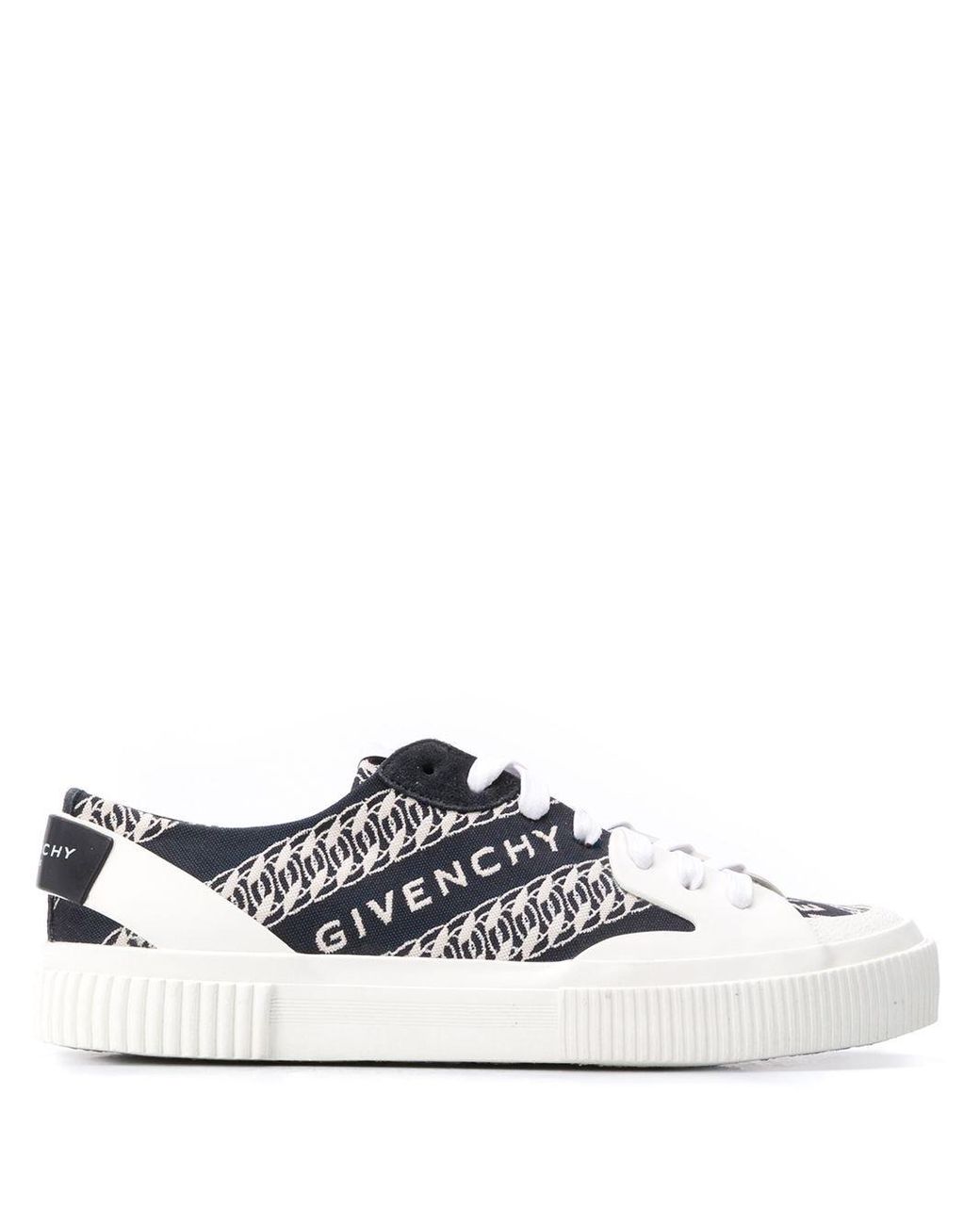 givenchy chain tennis light low sneakers in canvas