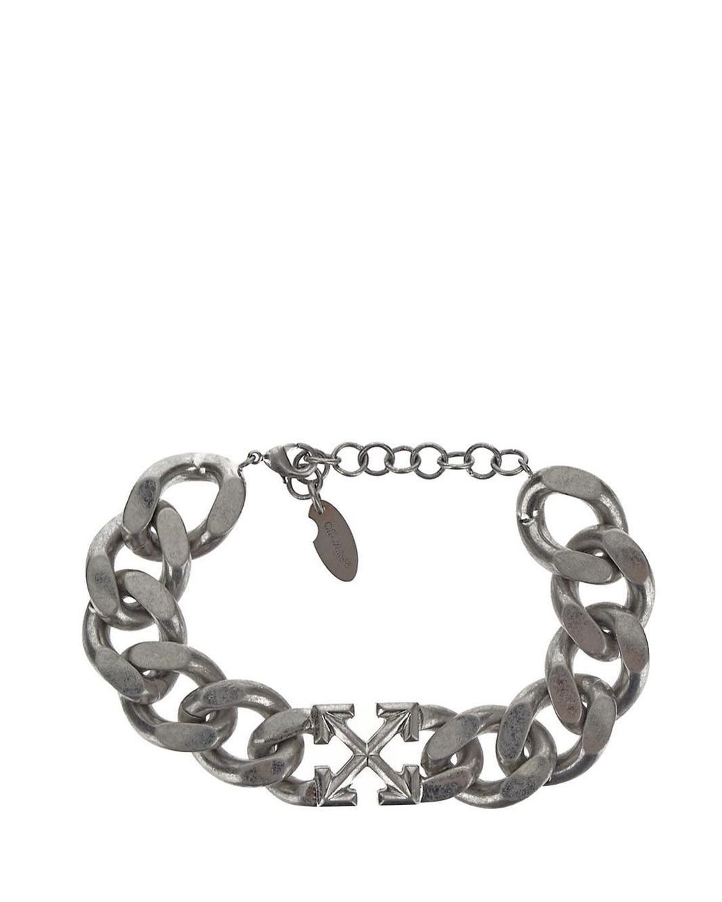 Off-White c/o Virgil Abloh Arrow Chain Bracelet in Metallic for Men