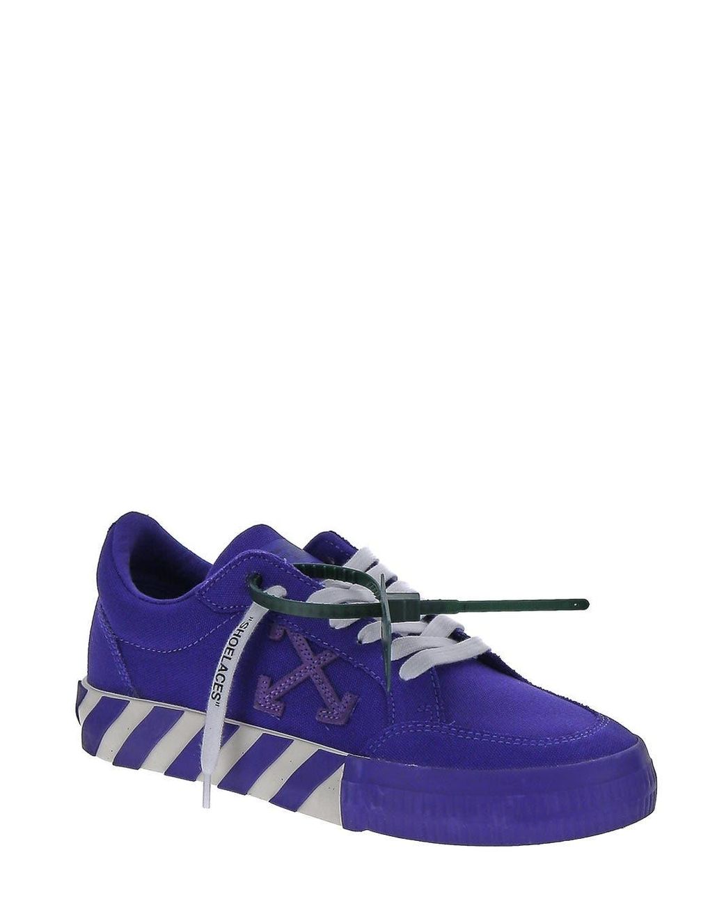 Off White c o Virgil Abloh Low Vulcanized Sneakers in Purple Lyst