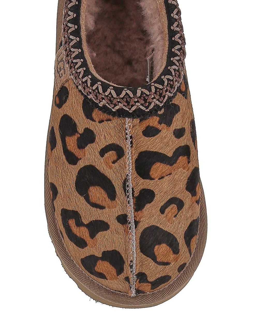 UGG Tasman Leopard Slipper in Brown | Lyst