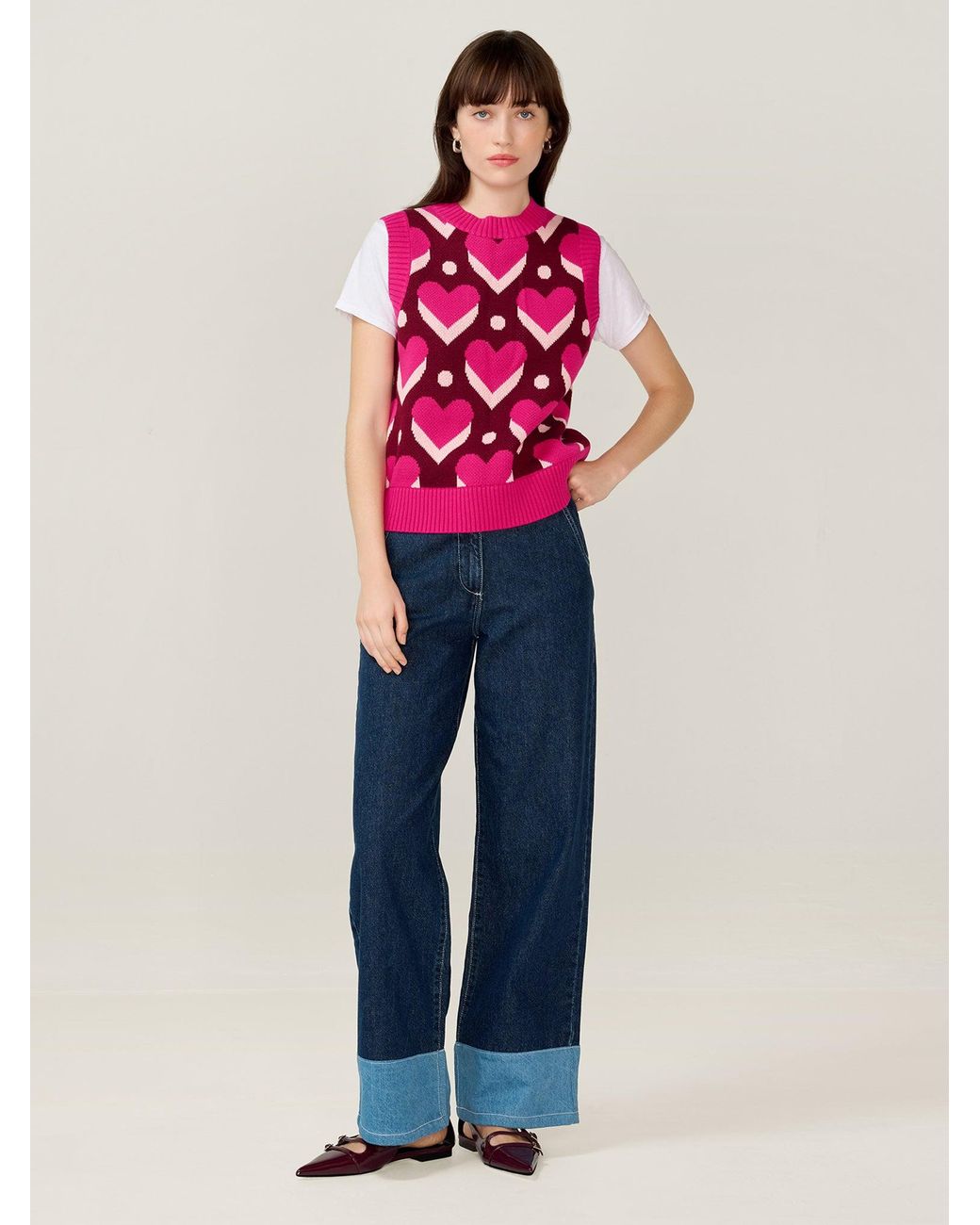 OMNES Pink Bobbi Heart Vest