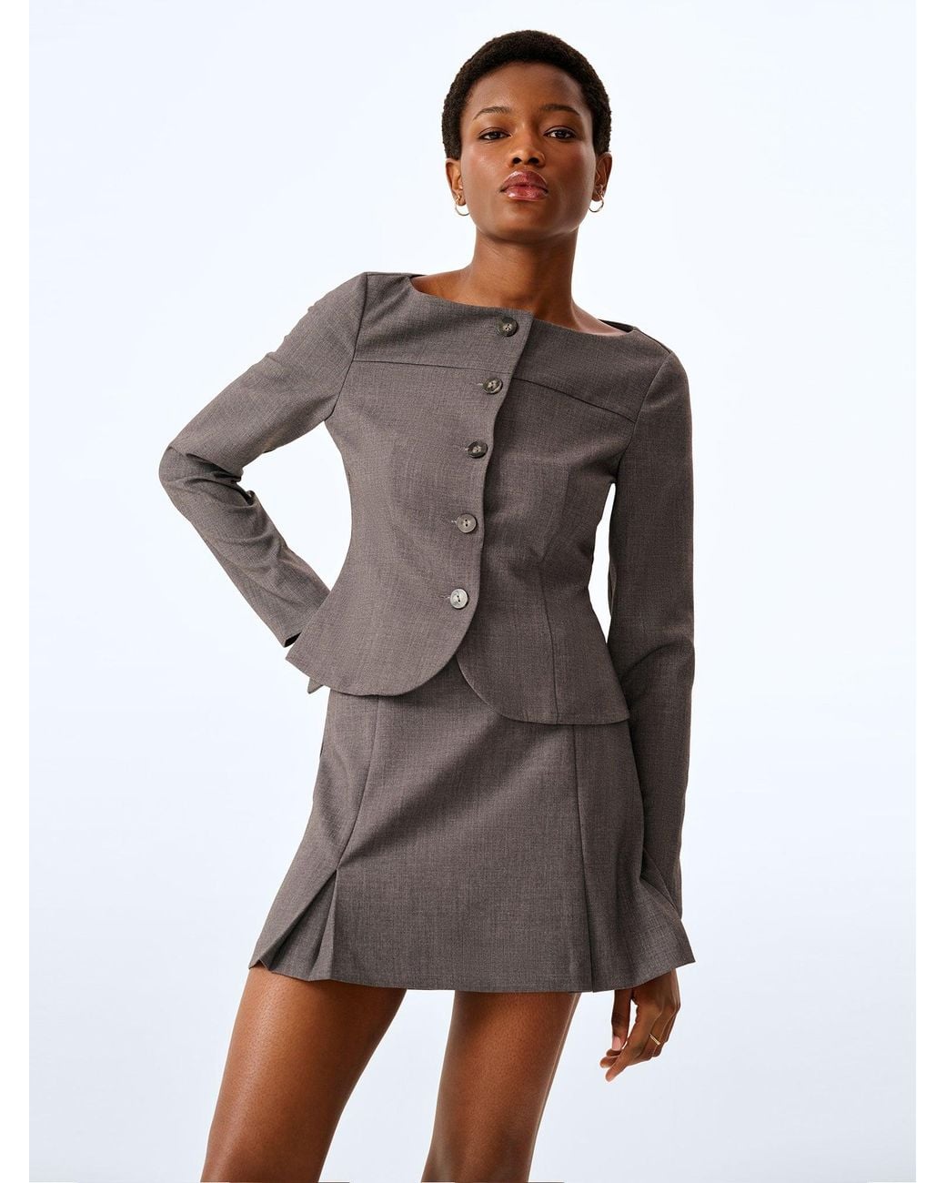 OMNES Gray Deeley Skirt