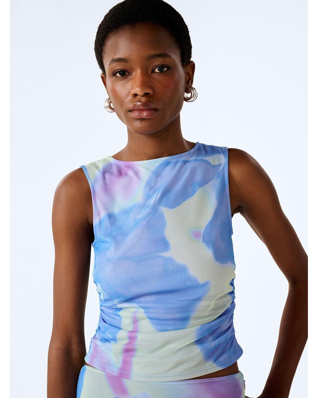 OMNES Blue Delia Top