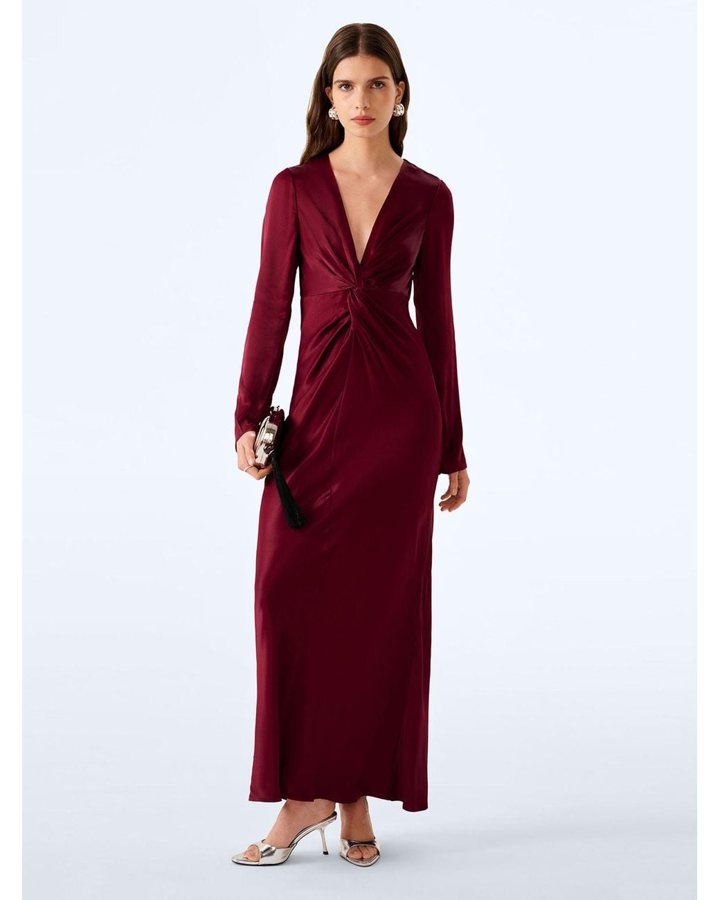 OMNES Red Camille Dress