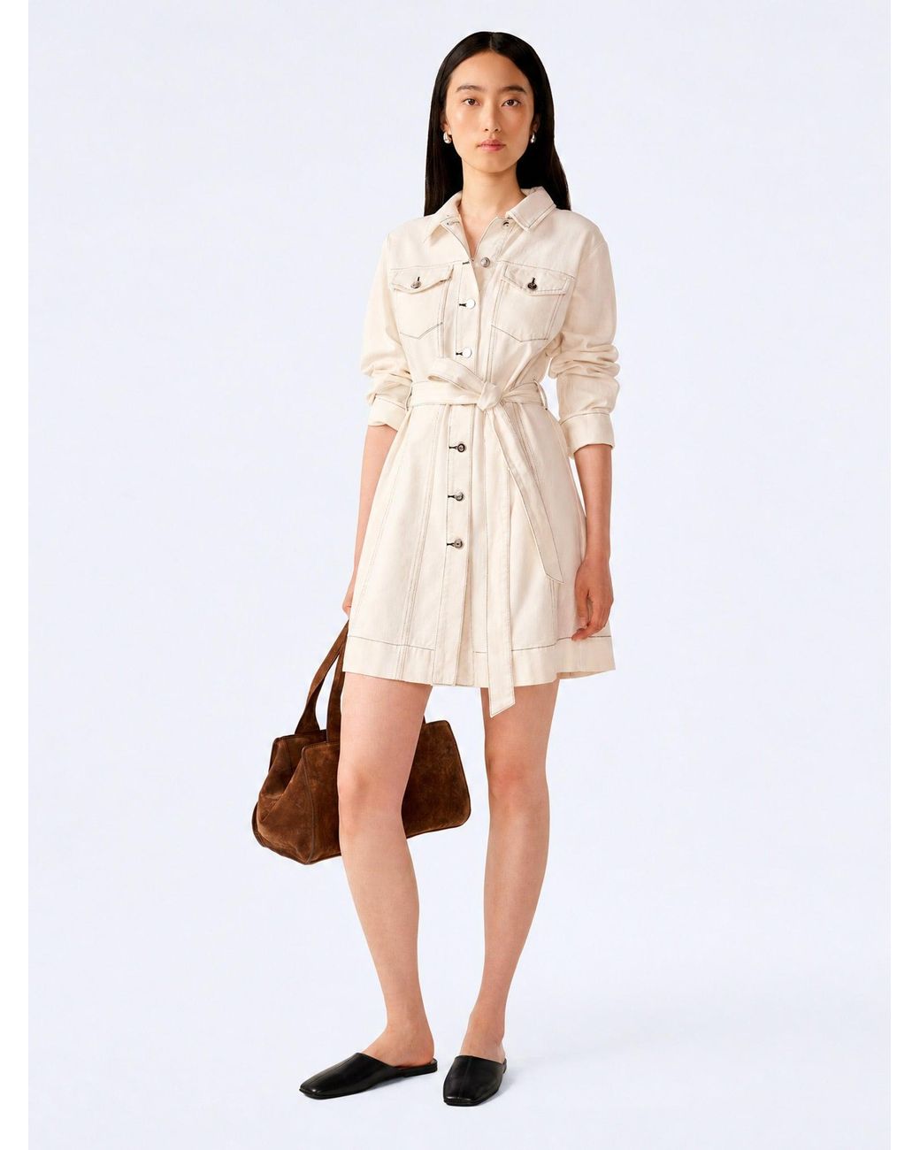 OMNES White Vera Dress