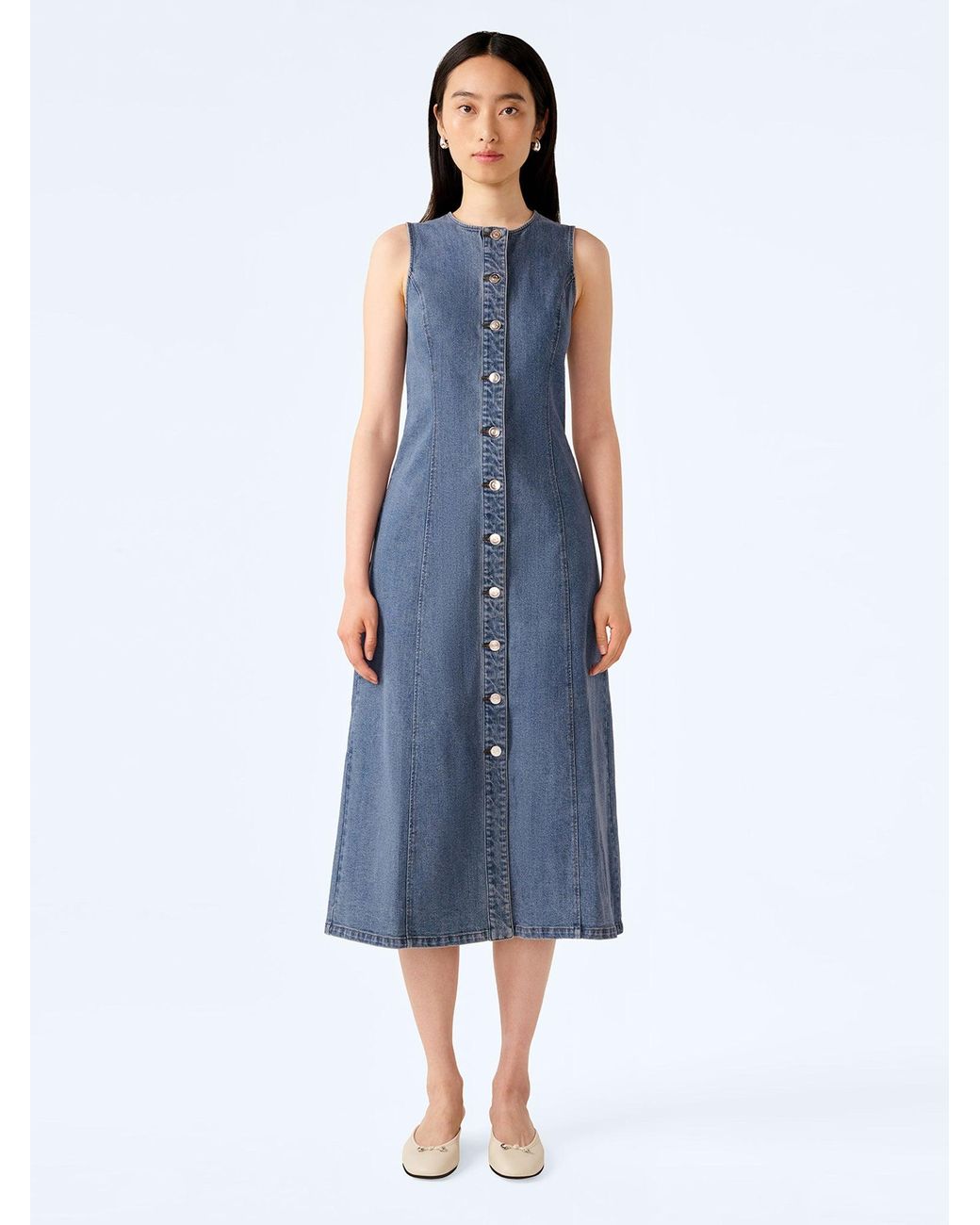 OMNES Blue Carter Dress