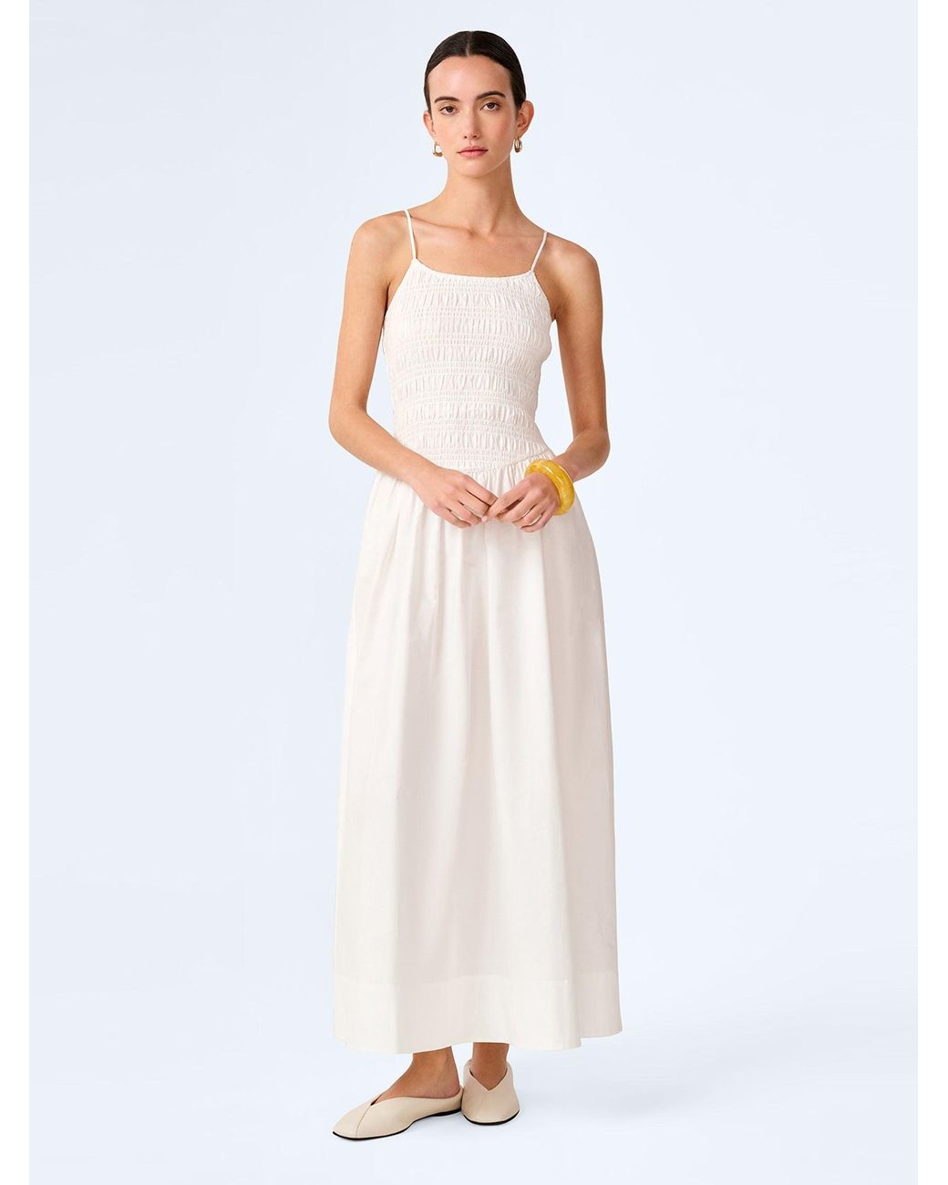 OMNES White Paulina Dress