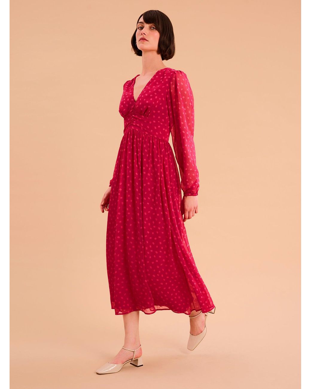 OMNES Pink Gabriella Dress