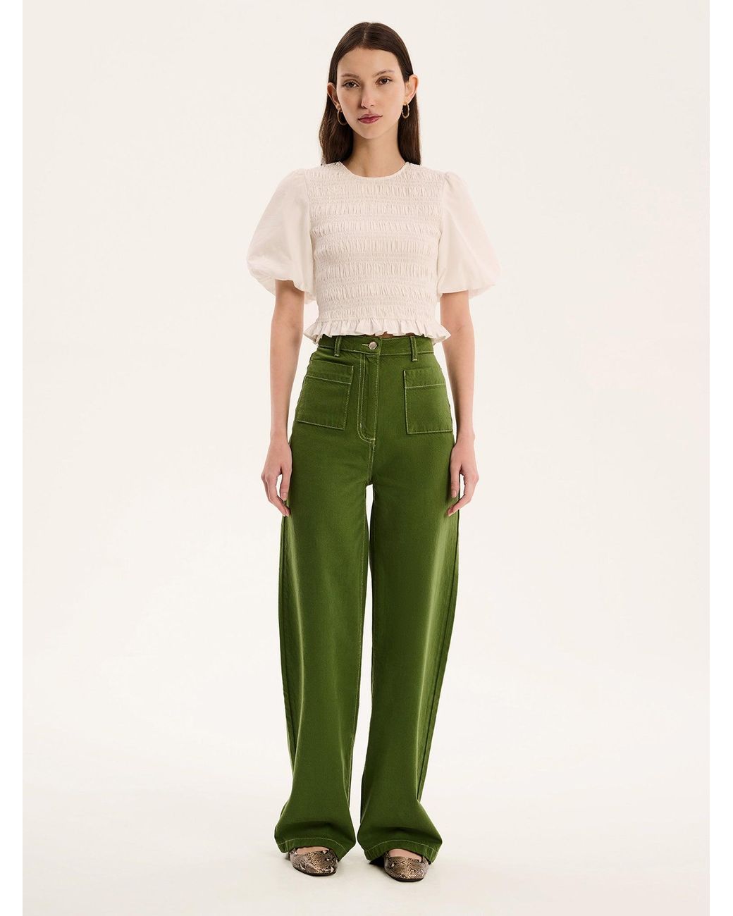 OMNES Green Nicolla Top