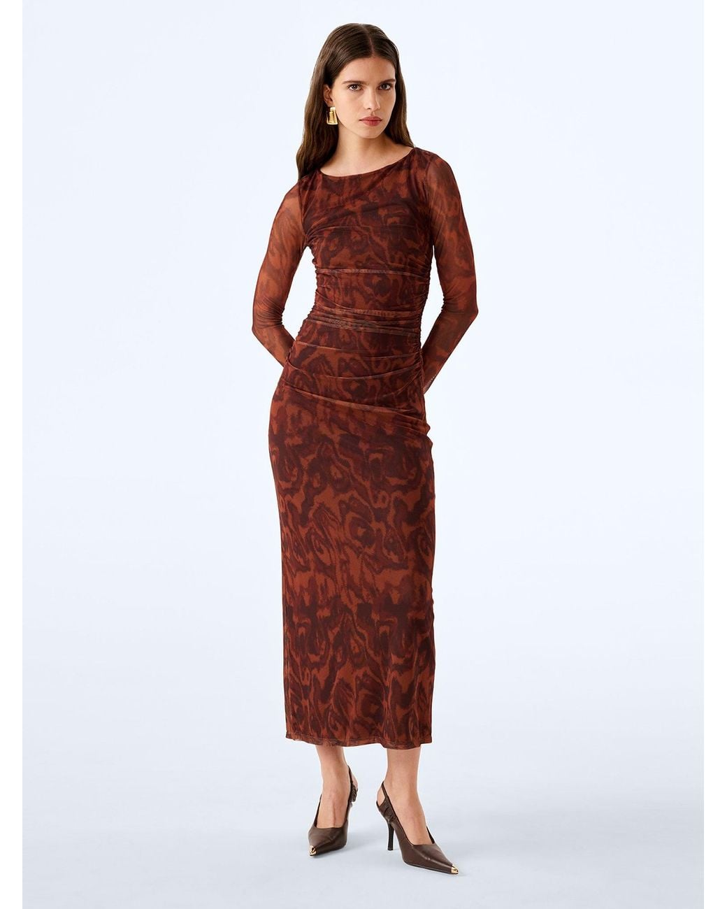 OMNES Red Hollis Dress