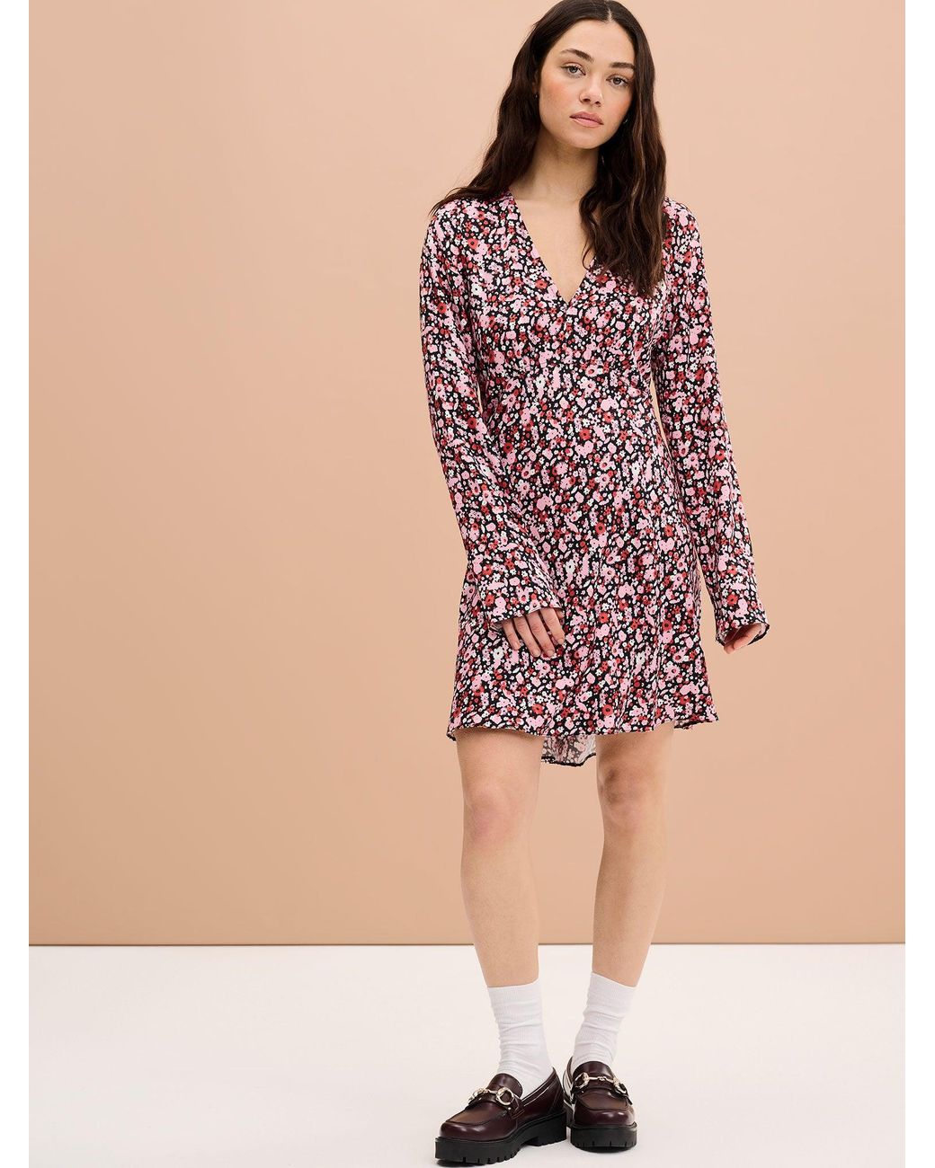 OMNES Pink Layana Mini Dress