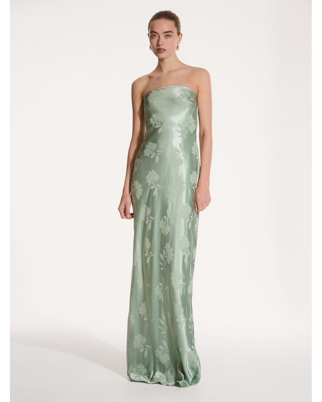 OMNES Green Amdra Maxi Bridesmaid Dress
