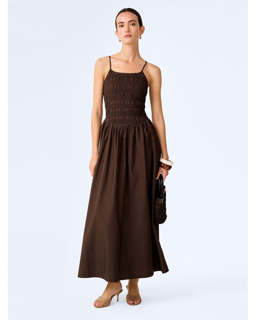 OMNES Brown Paulina Dress